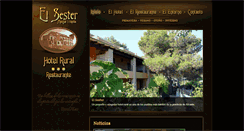 Desktop Screenshot of hotelsester.com